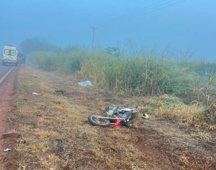 Motociclista morre em grave acidente na MS-164 próximo ao distrito de Vista Alegre