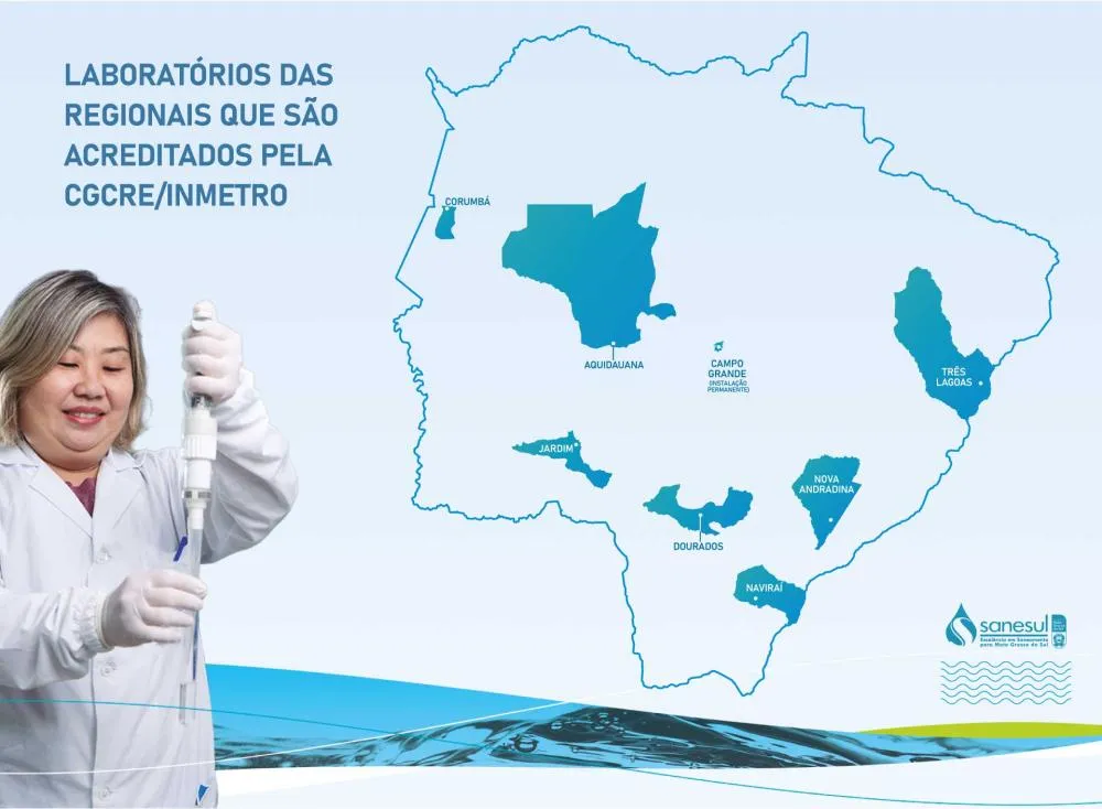 Sanesul amplia acreditação de laboratório e reforça segurança no controle da qualidade da água
